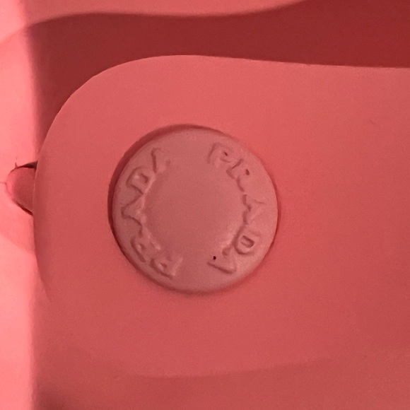 Prada EVA Rubber Buckled Lug Sole 20mm Thong Sandals 36 Begonia - Picture 4 of 6